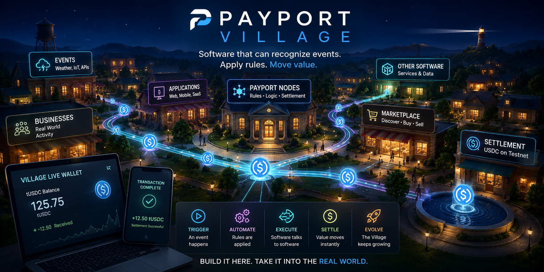 Digital Town Network — agentic economy laboratory